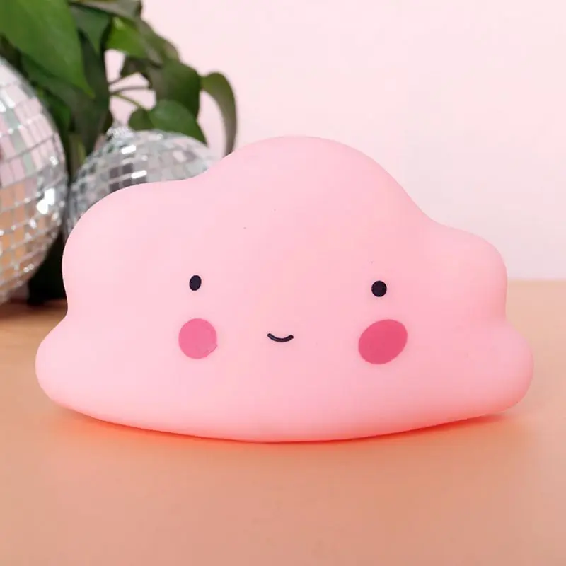 Cartoon Cloud LED Night Lights Battery Powered Decorative Baby Nursery Bedroom Desk Lamps For Kids Gift