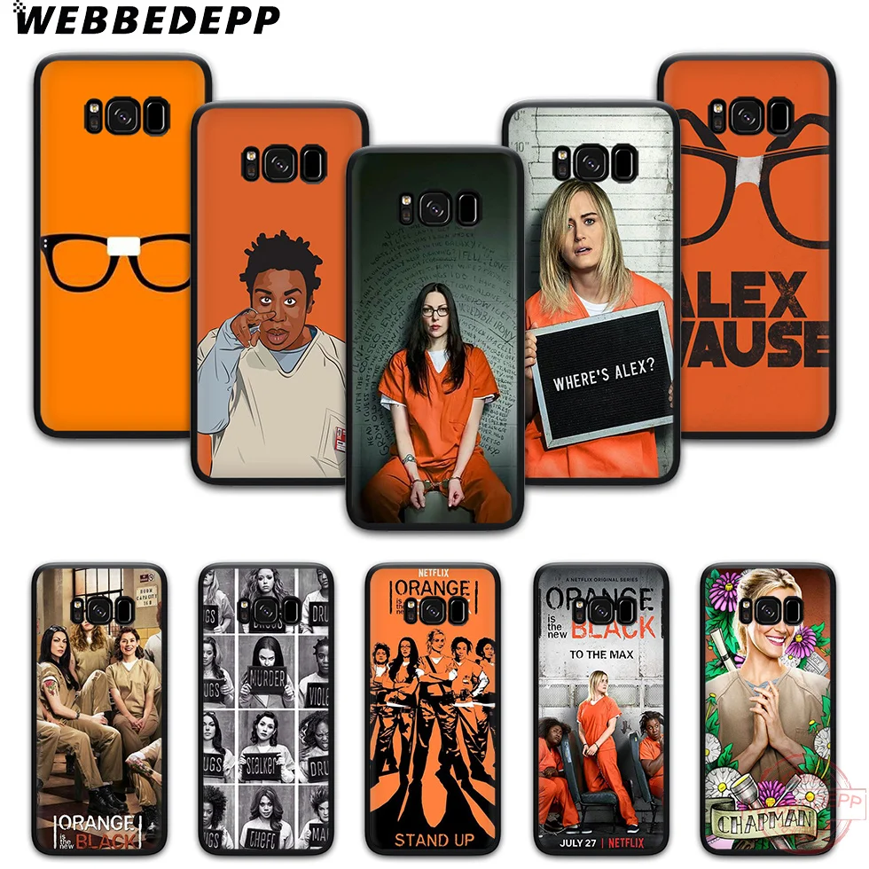

WEBBEDEPP Orange Is New Black Fashion Soft Silicone Mobile Phone Case for Samsung S6 S7 Edge S8 S9 S10 Plus S10e Note8 9