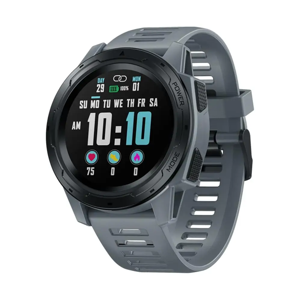 Для Zeblaze VIBE 5 PRO 1,3 дюймов полнокруглый цветной сенсорный экран долгий срок службы батареи отслеживание Смарт-часы защита от пыли IP67 водонепроницаемый - Цвет: Gray