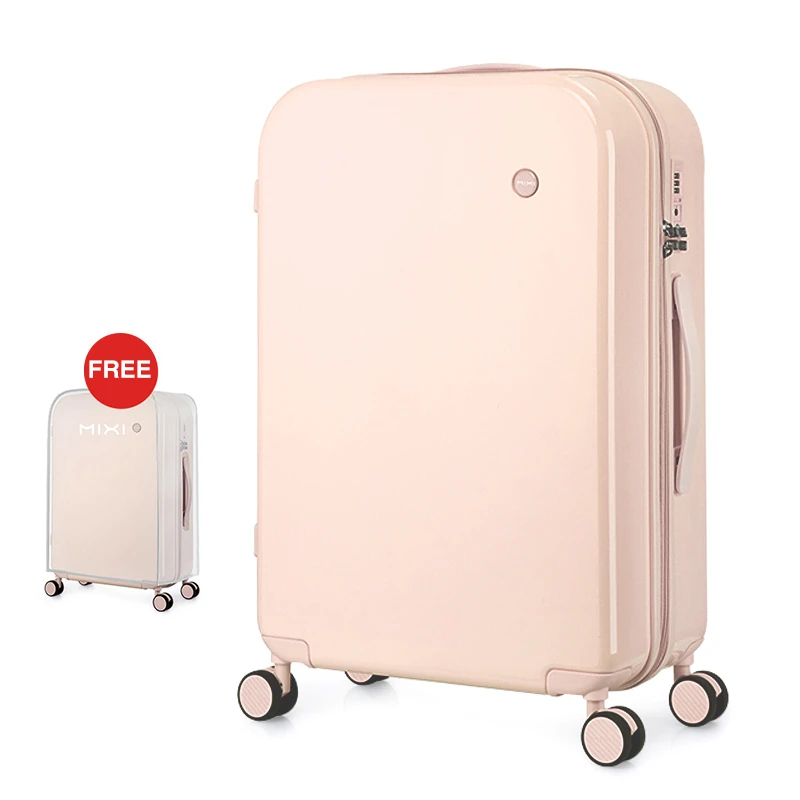 Travel Trolley Case Luggage Spinner Wheels Carry Mixi Women Lock TSA PC M9236 Mute Ons
