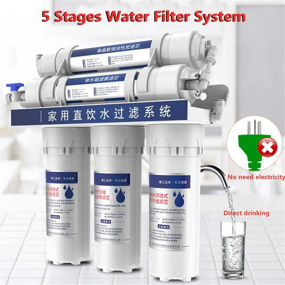 Kitchen Home Purifier Water Filters 5-stage Water Filter System Uf Home Purifier Faucet Household Ultras Filtration Water Filter