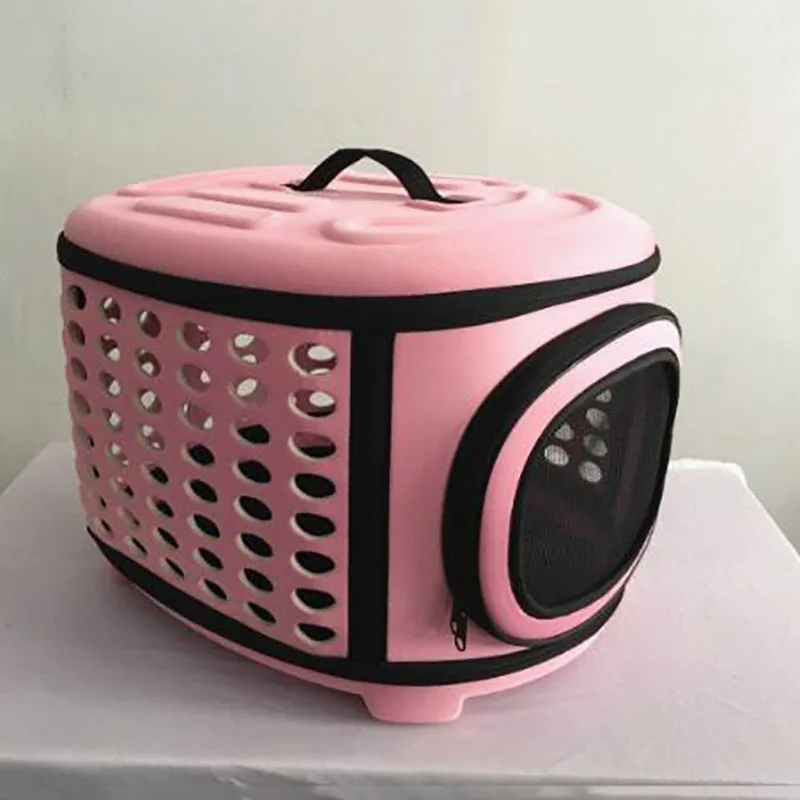 Новое поступление из одноцветной сетчатой ткани на открытом воздухе Дорожная сумка на плечо для маленькой собаки кошки дышащая складная переносная сумка для собак