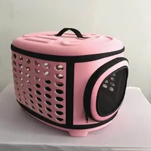 Новое поступление из одноцветной сетчатой ткани на открытом воздухе Дорожная сумка на плечо для маленькой собаки кошки дышащая складная переносная сумка для собак