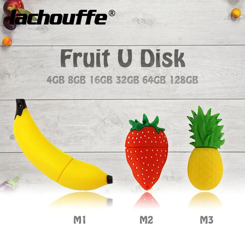 Лучшее Качество мультфильм ананас Фрукты USB 2,0 USB флеш-накопитель 4 GB-128 GB флеш-накопитель U диск карта памяти мини подарок