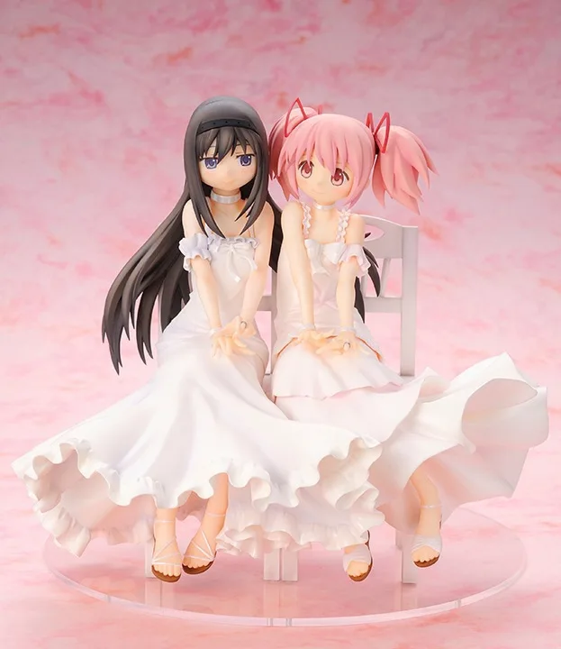 

Anime Magic Circle Deer Mesh round Incense Homura Akemi White Dress Garage Kit Model