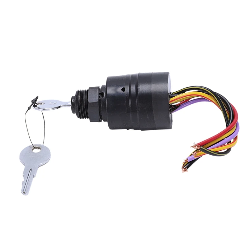 Ignition Key Switch 6 Wire Replaces 17009A5 Outboard Marine Ignition