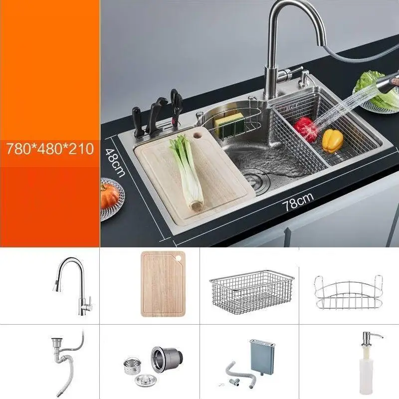 Para Evier Umywalka Inox, НЧ-динамик, Lavandino вулканической лавы Manos Inoxidable De Cocina умывальник Pia Cozinha Fregadero Кухня раковина