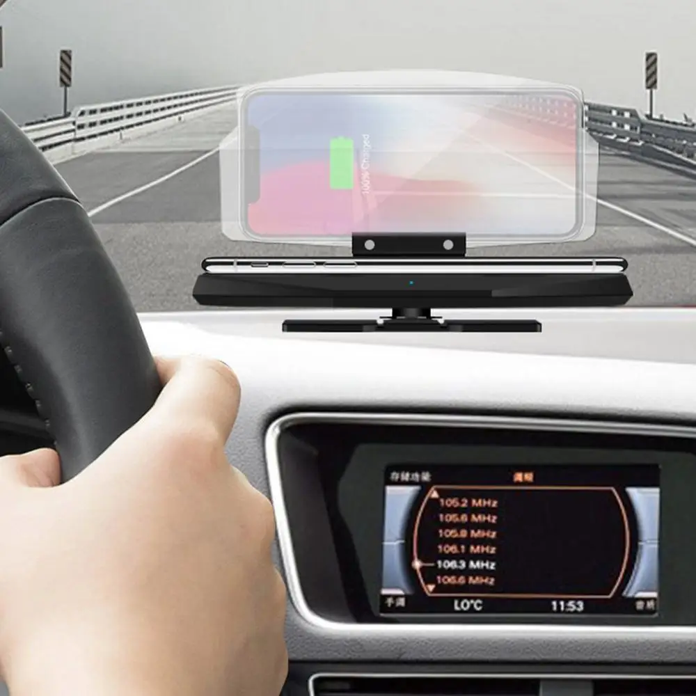 Универсальный мобильный телефон gps навигационный кронштейн HUD Дисплей для смартфона автомобильный держатель подставка держатель для телефона безопасное вождение