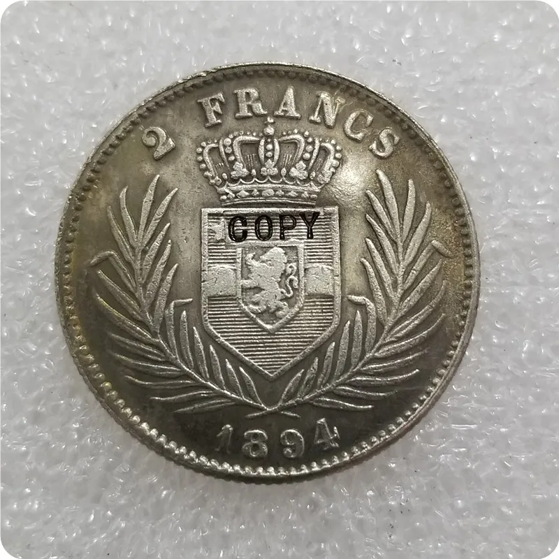 1887,1891,1894,1896 CONGO FREE STATE 2 FRANCS COINS COPY commemorative coins-replica coins medal coins collectibles
