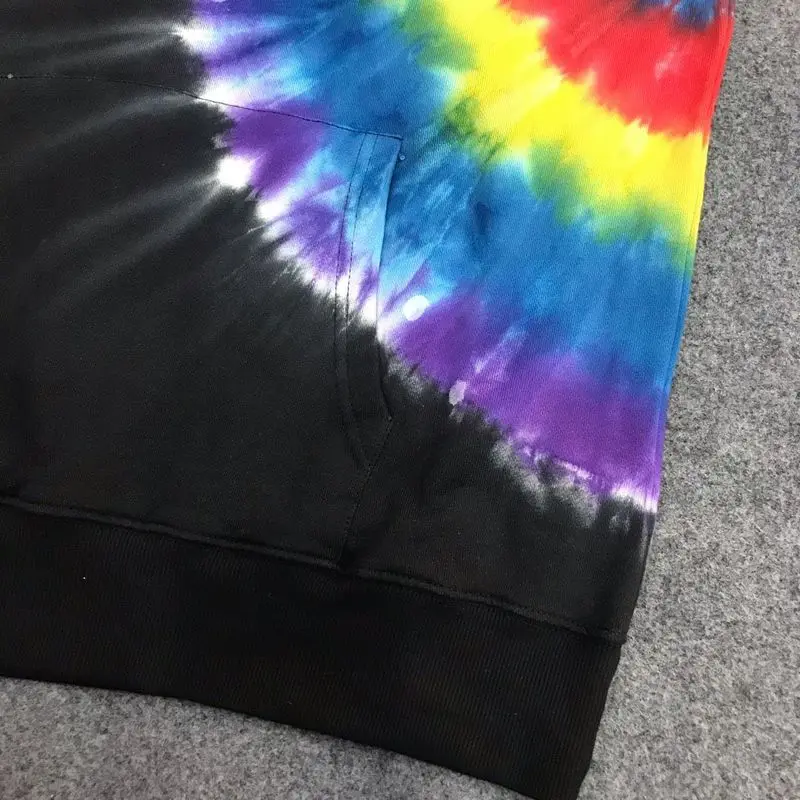 Трэвиса Скотта Astroworld толстовки Европа Тур Tie Dye свитшоты для женщин и мужчин Высокое качество модные мужские s ASTROWORLD пуловер