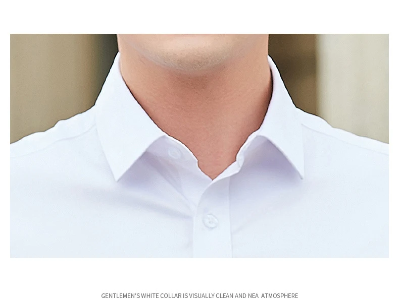 Men's 7-minute sleeve shirt grooms groomsmen slim Korean version of men's summer classic short sleeve business casual shirt