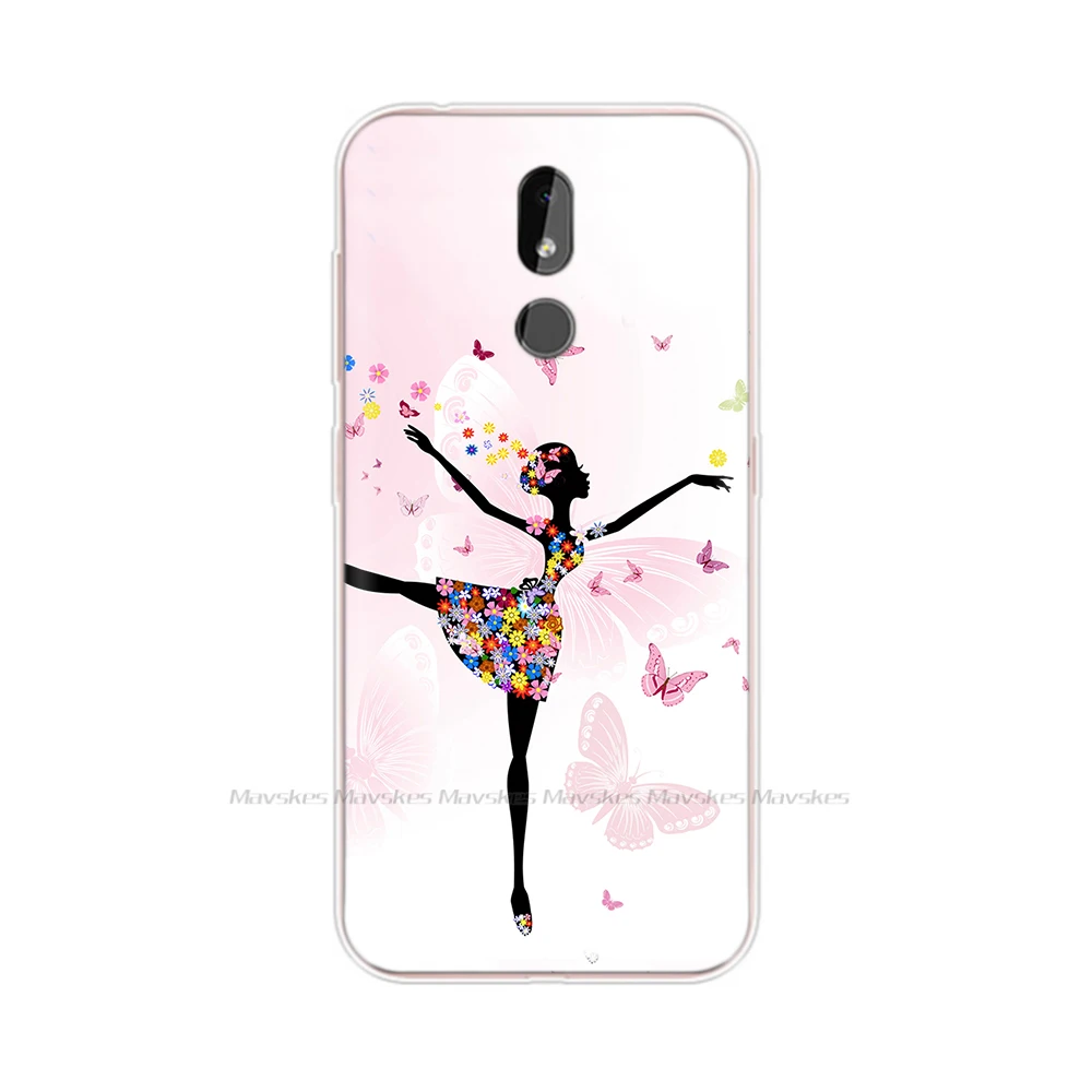 Cartoon Floral Cat Soft Silicone Phone Case - Fun & Durable Back Cover