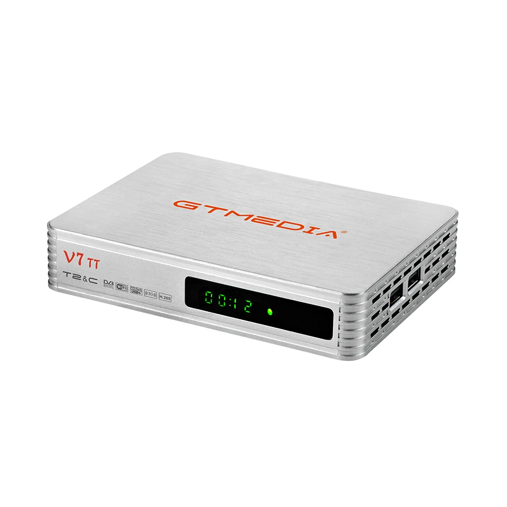 GTMEDIA V7 TT  ű ޺ DVB T2/C TV 10 Ʈ Ʃ ڽ,  H.265 , Ǯ HD 1080P,  
