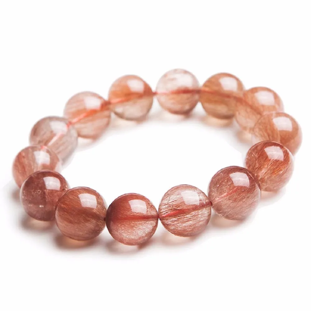 Natural Red Hair Rutilated Bracele (1)