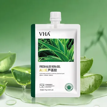 

170g Aloe Vera Hydrating Moisturizing Brightening Complexion Shrink Pores Aloe Gel Skin Care Oil Control