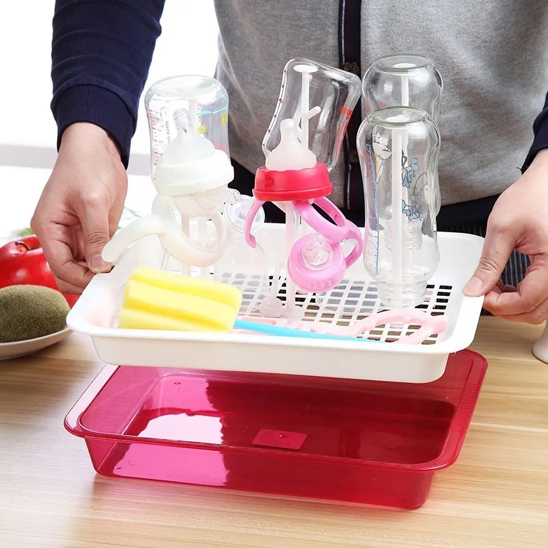 

Feeding Bottle Control Fight Portable Draining Shelf Water Control Rack Feeding Bottle Dry Baby Infant Draining Rack for Feeding