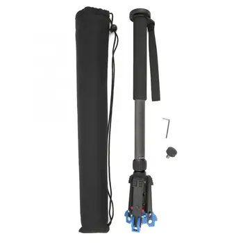 

New C-333+M-1 Carbon Fiber Portable Outdoor Telescopic Monopod Tripod Mountaineering Cane for DSLR Camera