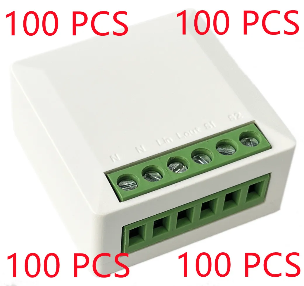 100 Pcs Zbmini Zigbee 3.0 Smart Switch Bidirezionale Supporta Smartthings,Tuya,Smart Life,Ewelink,Hue Bridge,Home Assistant, Zibee2Mqtt