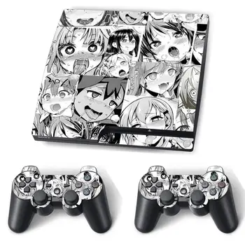 

Anime Cute Ahegao Girl Skin Sticker Decal for PS3 Slim PlayStation 3 Console and Controllers For PS3 Slim Skins Sticker Vinyl
