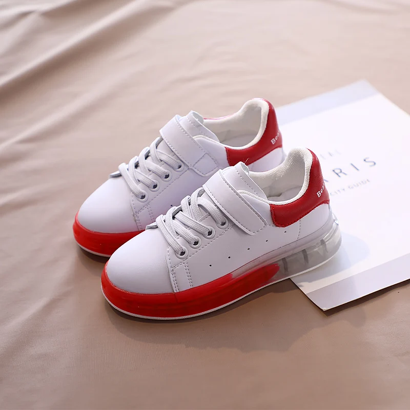 SX222Red Дизайн; Детские кроссовки; повседневная обувь из натуральной кожи для мальчиков; смешанные цвета; дышащая Спортивная обувь; классическая обувь; SX222 - Цвет: SX222Red