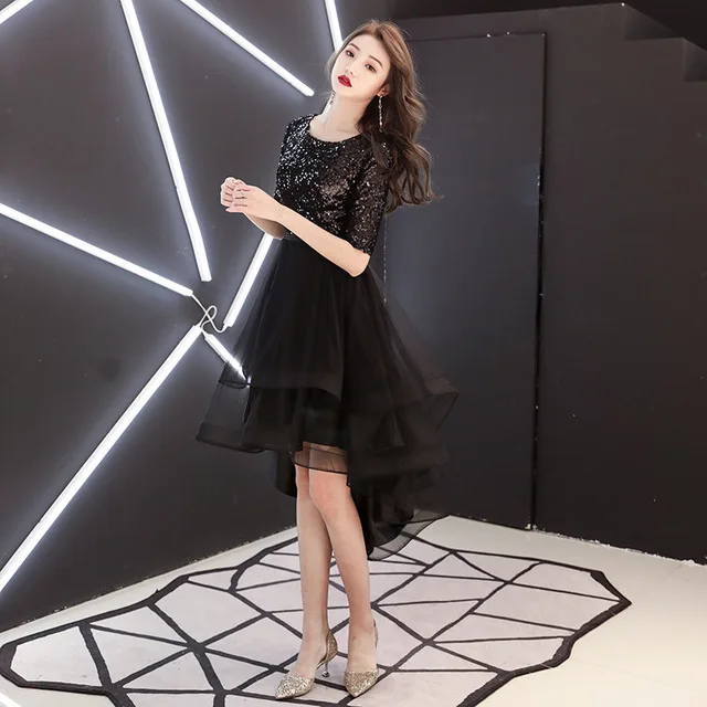 Роскошное Макси-Платье С О-образным вырезом для молодых девушек, Vestidos, с блестками, Mexh, платье для женщин, с рукавом до локтя, длинное вечернее платье, большой размер 3XL