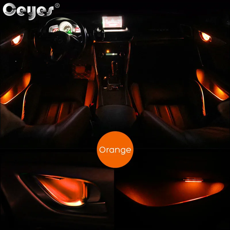 4Pcs LED Ambient Light Car Inner Bowl Light Interior Armrest Lights Door Handle Lights Handrail Lights Decorative Lamp Universal Car Light (13)