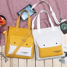 Сумка через плечо Холщовая Сумка через одно плечо для женщин Повседневная Уличная Холщовая Сумка оптом Корейская сумка для покупок