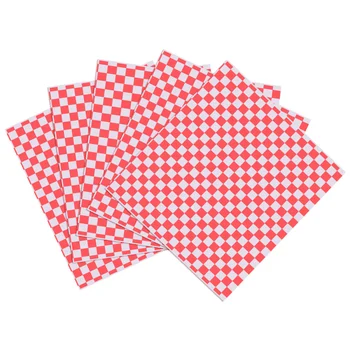 

OUNONA 100PCS Paper Sandwich Wrap Deli Basket Liner Food Wrapping Paper for Food Picnic Hamburger