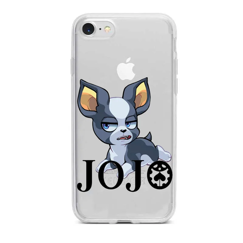 TPU JOJO'S невероятное приключение более неба JoJo аниме чехол для принципиально Iphone 11 11pro 11» бетонный завод Xr Xs Max X 6 7 8 Plus SE 5 задняя крышка - Цвет: TPU