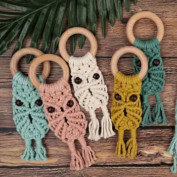 

2 Pcs/set DIY Handmade Baby Pacifier Chain Infant Kids Pacifiers Clip Teether