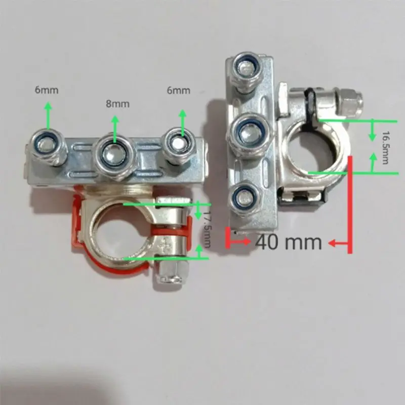 2 шт. 12 В медный автомобильный аккумулятор клеммный разъем батареи быстросъемные аккумуляторные зажимы для большинства транспортных средств