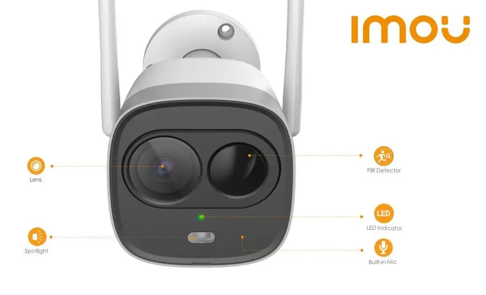  New Dahua Imou Wifi Camera 1080P H.265 Wireless Wi-Fi Dual Antenna Camera Built-in Microphone Night