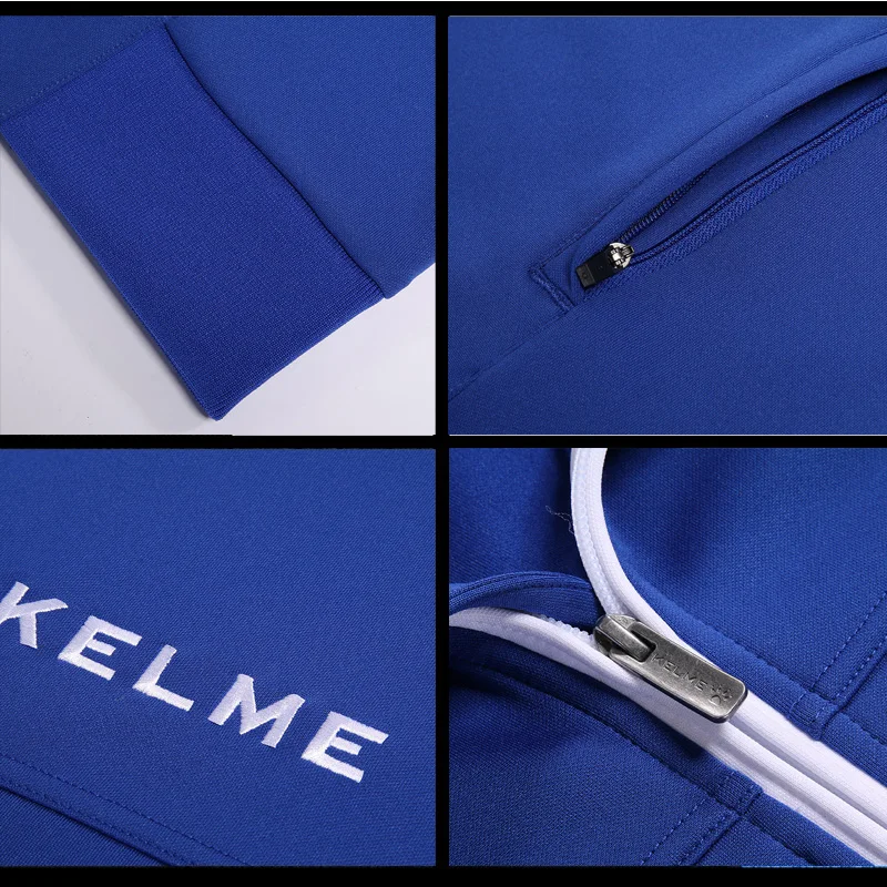 KELME Men's Sportswear Warm Tracksuit Jacket Sweatpants Running Sets Jogging Suits Male Joggers Fitness Sport Suit Men 3771200 6