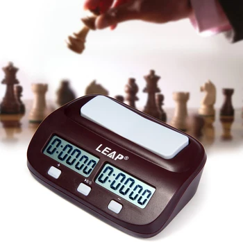

New Arrival LEAP Digital Chess Clock Count Up Down Timer Electronic Board Game Player Set Portable Handheld Man Piece Master