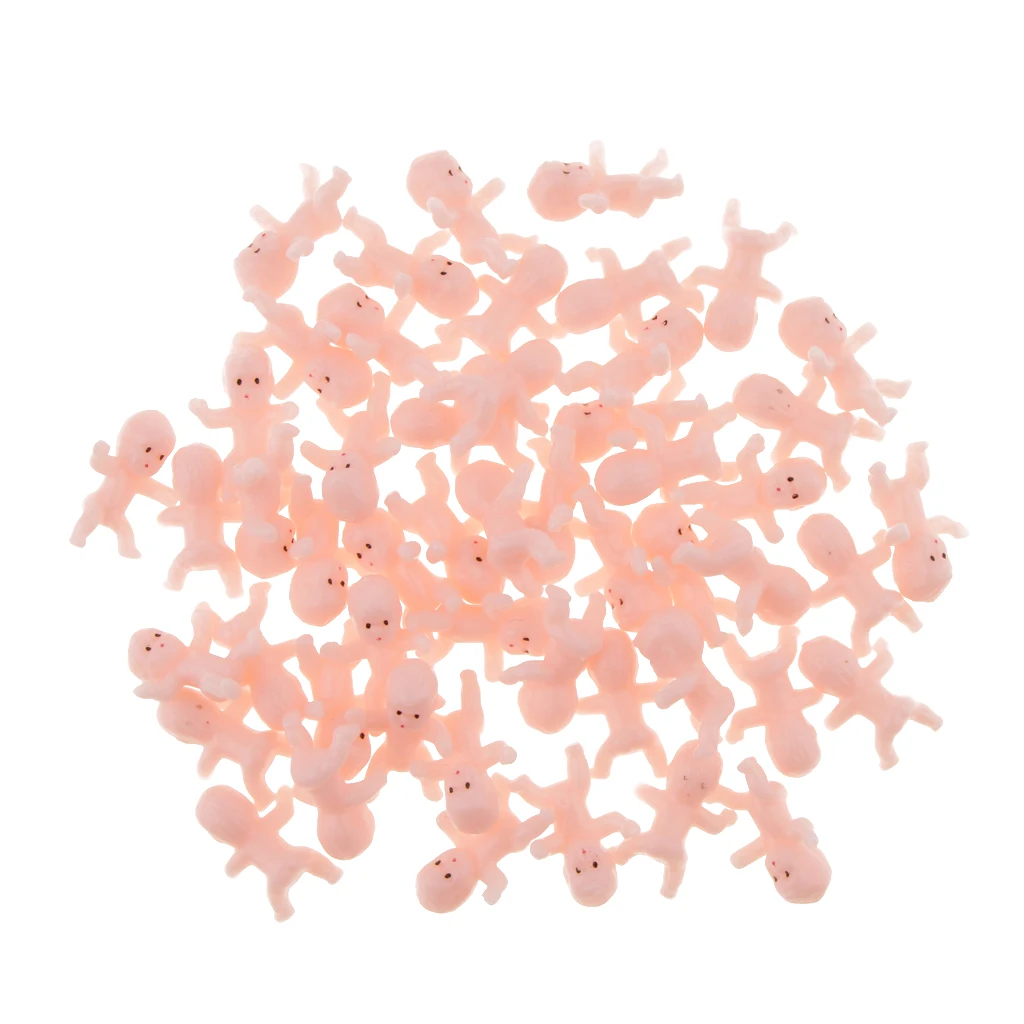 50/Pack Mini Newborn Baby Doll Toy Baby Shower Kids Party Favor Bag Filler