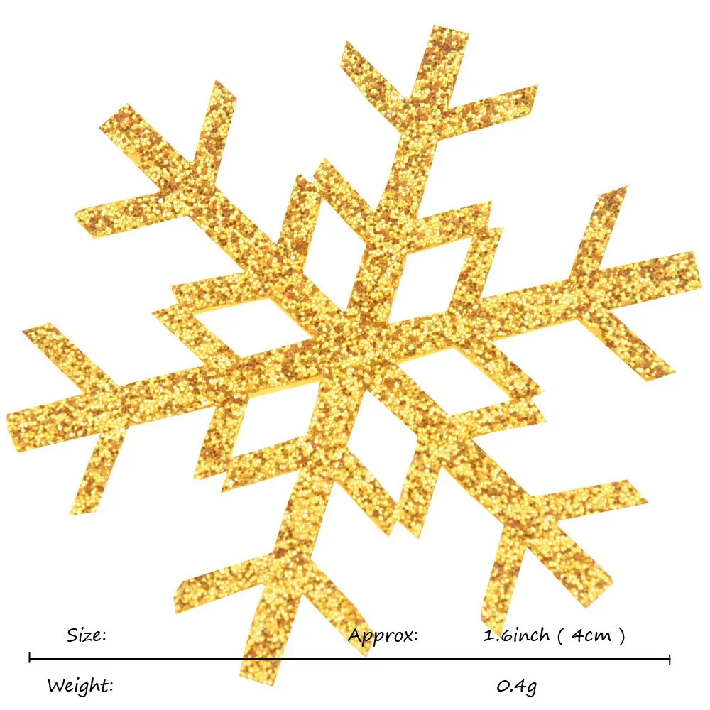 500 шт 4 см Снежинка рождественские украшения аксессуары для волос для детей DIY головной убор без заколки для волос без повязки на голову