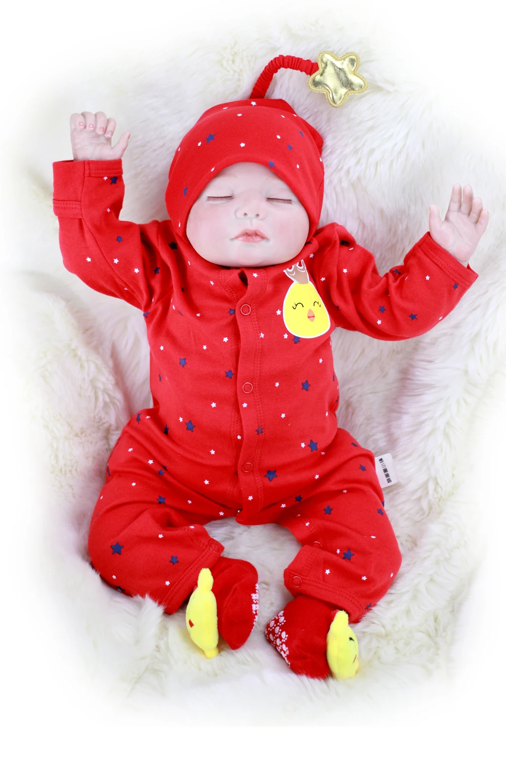 22 дюйма реалистичные новорожденные младенцы bebe reborn Мягкие силиконовые виниловые магнитные игрушки для новорожденных малышей, которые выглядят реальными подарками для новорожденных