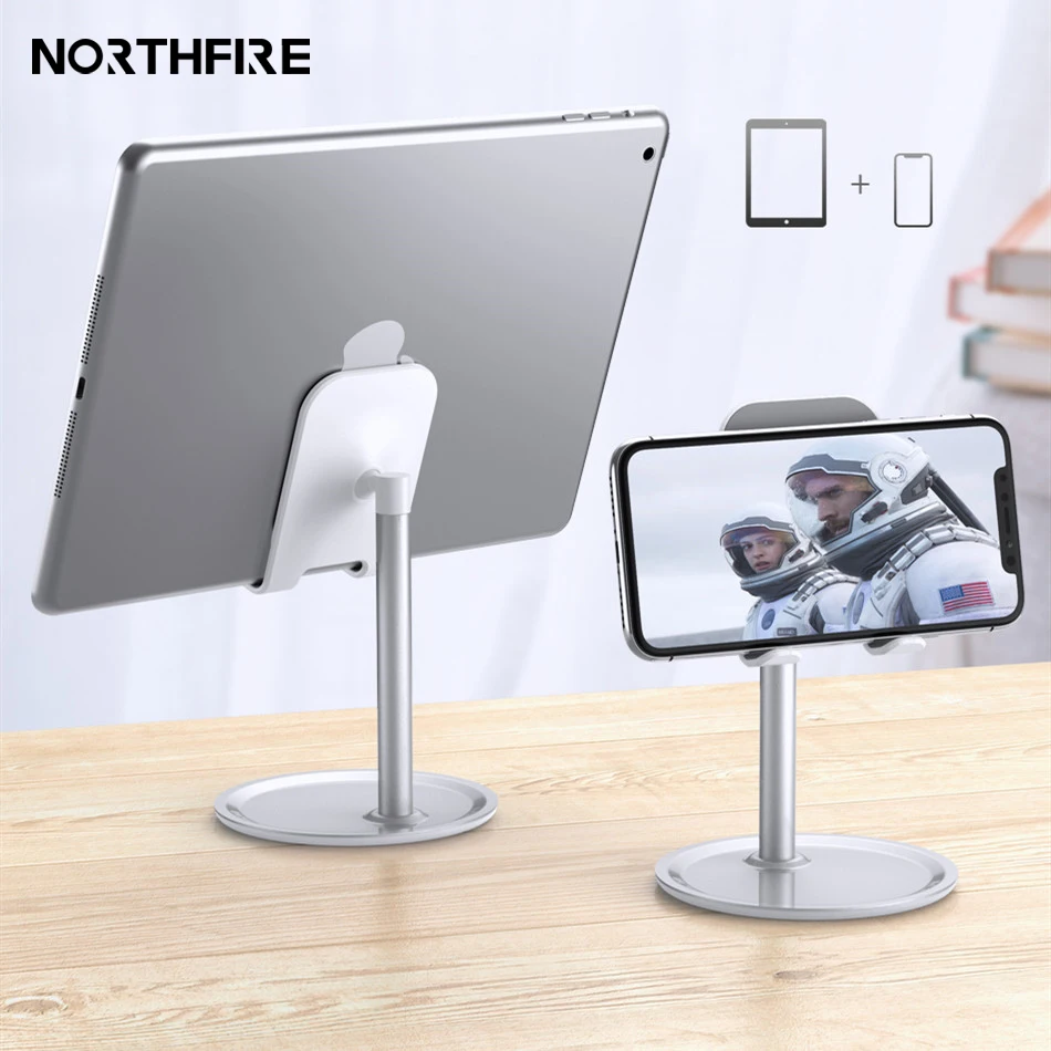 

Mobile Phone Holder Stand Adjustable Cell Phone Tablet Universal Alloy Desk Holder For iphone X 8 7 Samsung Desktop phone holder