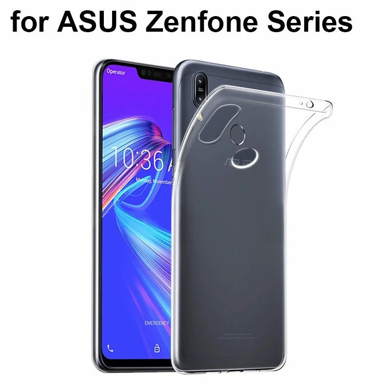 Прозрачный мягкий силиконовый чехол из ТПУ для ASUS Zenfone 6 ZS630KL Max Pro (M1) (M2) ZB601KL ZB631KL