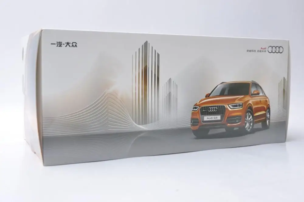 1:18 литая под давлением модель для Audi Q3 2013 Черный внедорожный игрушечный