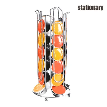 

24 Coffee Capsule Cups Holder Storage Rack Rotatable Coffee Pod Holder Display Stand for DULCE GUSTO TB Sale