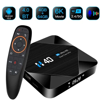 

HONGTOP Quad core smart tv box 4GB 32GB 64GB Set top box BT4.0 2.4G/5G WiFi tv box android 10 H616 YouTube android box