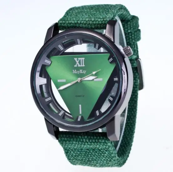 

2020 New Watches Mens Characteristic triangle dial Linen watch band Comfortable to wear Dial diameter 40mm 35g 25cm circular