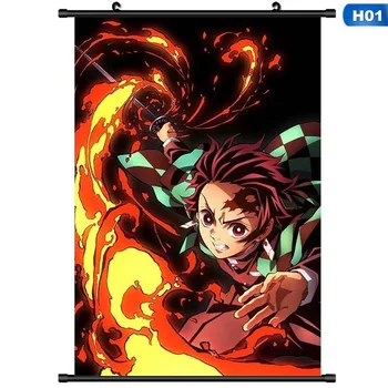 

Demon Slayer: Kimetsu No Yaiba Tanjirou Nezuko Anime Manga Wall Poster Scroll 30*20cm Cosplay Fans Gift