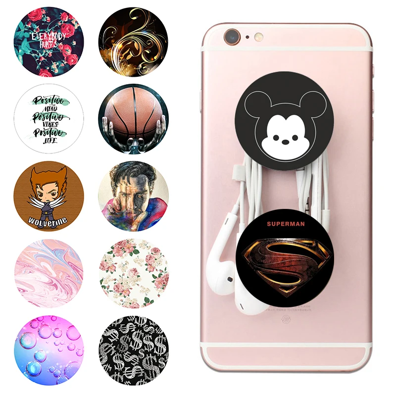 

PopSoket Phone Finger Ring Holder socket Smartphones Portable Airbag Stand Fashion Phone Holder Tablets Expanding PipSocket