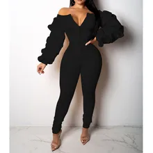 High Elastic Women Jumpsuit Sexy Plus Size Long Sleeve Slash Neck Zip Heap Pile Sleeve Batik Playsuit overol mujer 2020 New Hot High Elastic Women Jumpsuit Sexy Plus Size Long Sleeve Slash Neck Zip Heap Pile Sleeve Batik Playsuit overol mujer 2020 New Hot