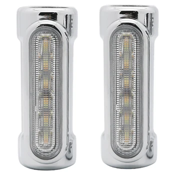 

Motorcycle Led Highway Bar Switchback Driving Light/Turn Signal Light For (Silver)