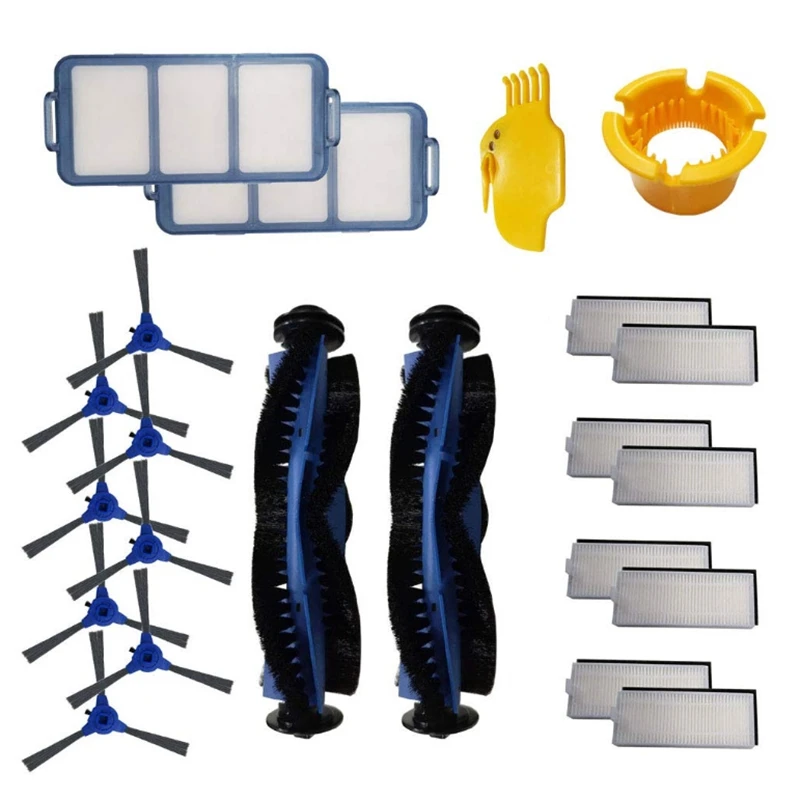 

22 Pcs Replacement Parts Rolling Brush Filters Side Brushes Compatible for Eufy Robovac 11S, Robovac 30 Robotic Vacuum Cleaner A