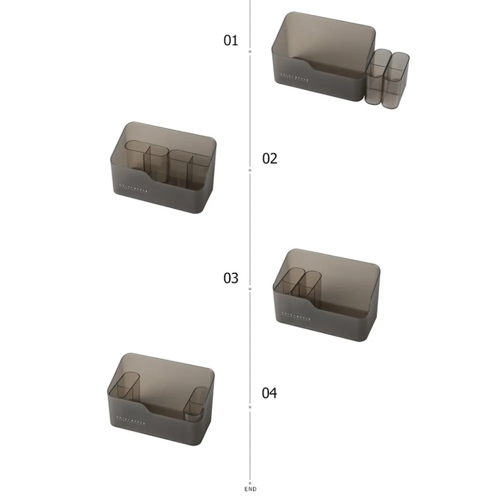 Пластиковый органайзер для макияжа, ящик для хранения для ванной комнаты, косметический Органайзер для рабочего стола, коробка для хранения ювелирных изделий, контейнер для мелочей