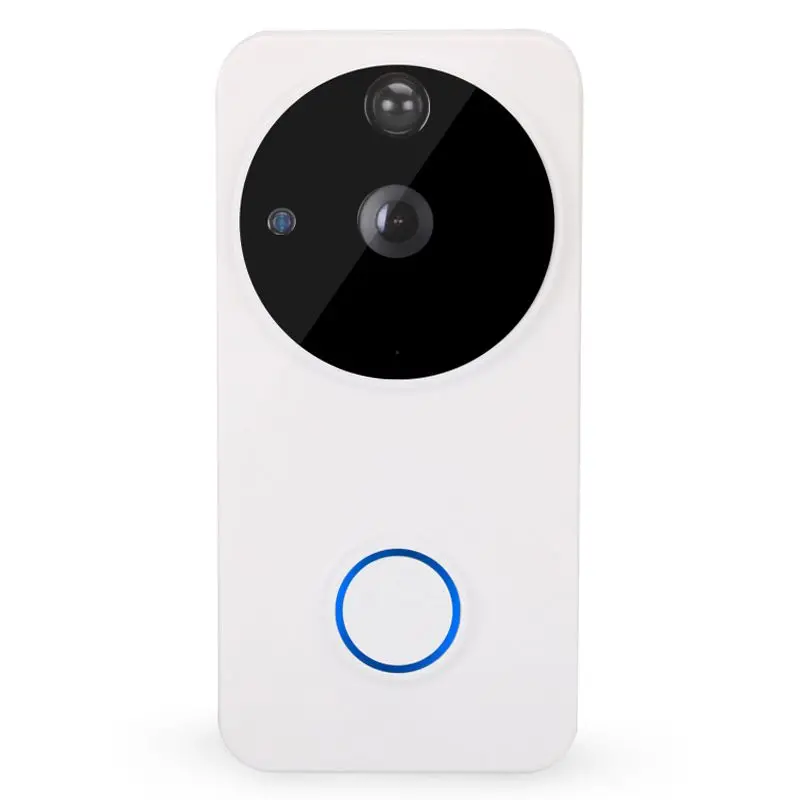 White M4 Smart wifi video intercom doorbell wireless video doorbell home alarm phone remote video - Цвет: White